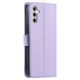 Husă cu clapetă pentru Samsung Galaxy S25 FE, Rhombus Crossbody Leather, violet