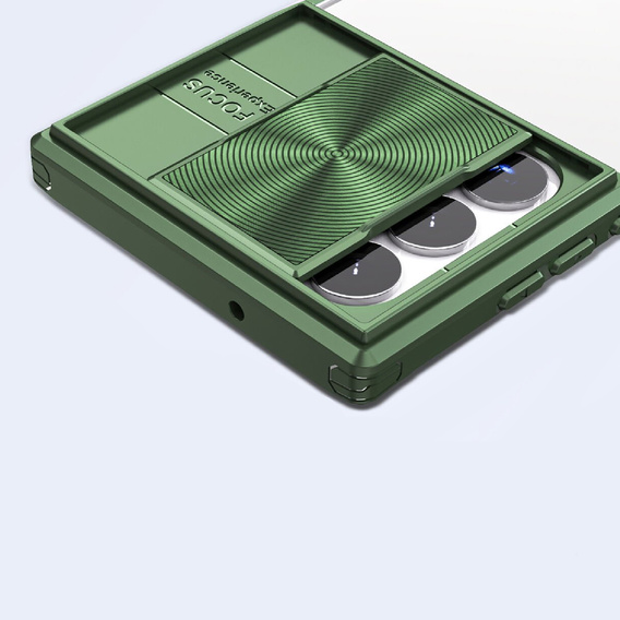 Huse pentru Samsung Galaxy S23 Ultra, Slide Camera, verde