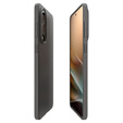 Carcasa Spigen pentru Samsung Galaxy S25, Liquid Air, negru + 9H Tempered Glass