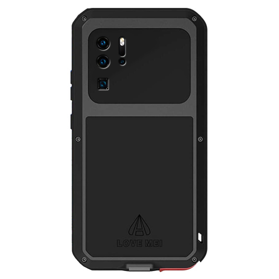 Love Mei Huse pentru Huawei P30 Pro, armored with glass, negru