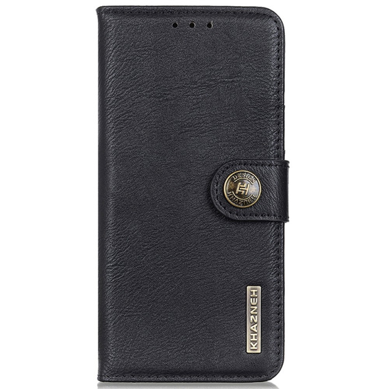 KHAZNEH RFID caz pentru Motorola G85 5G, Litchi Texture, negru