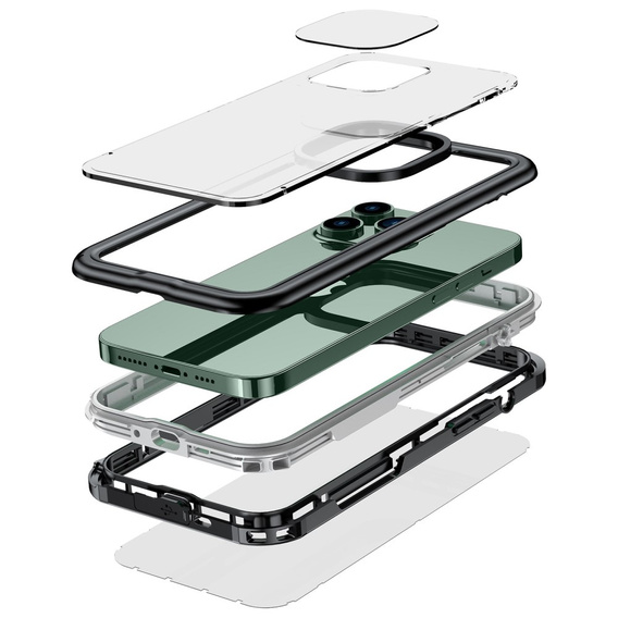 Husă impermeabilă IP68 pentru iPhone 14 Plus, negru