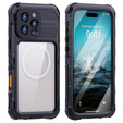 Carcasă impermeabilă IP68 pentru iPhone 16 Pro Max, SHELLBOX MagSafe, negru
