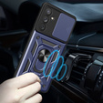 Husă blindată pentru Samsung Galaxy A54 5G, CamShield Slide, albastru