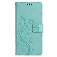 Cu clapetă pentru Samsung Galaxy A55 5G, Wallet, Butterfly, violet