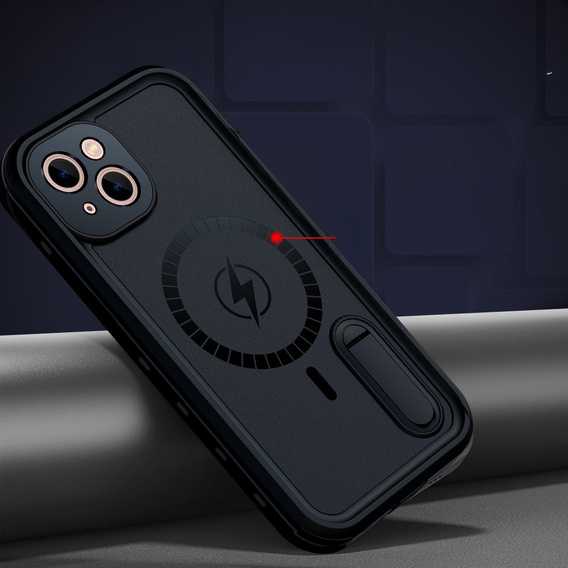 Husă impermeabilă pentru iPhone 13, Redpepper, pentru MagSafe, negru