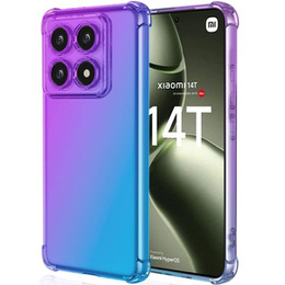 Husa pentru Xiaomi 14T Pro, Gradient Dropproof, Violet / albastru