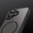 Husă pentru iPhone 17, pentru MagSafe, cu protecție pentru cameră, colorată cu margine neagră