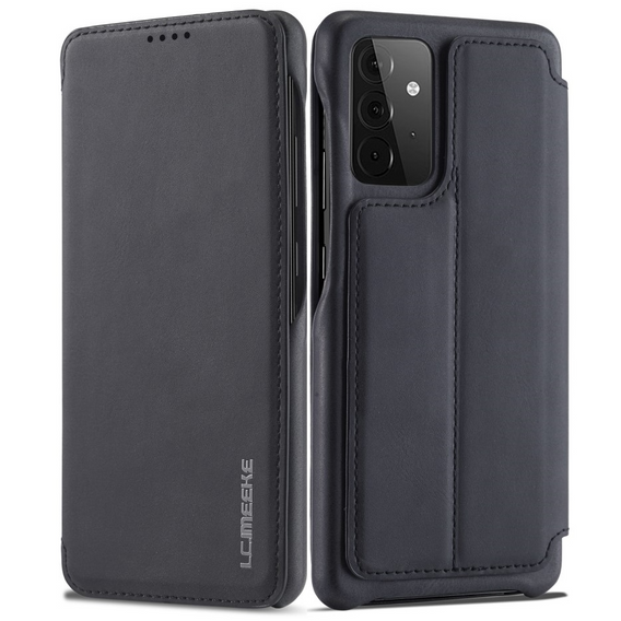Cu clapetă pentru Samsung Galaxy A52 5G / 4G, LC.IMEEKE, negru