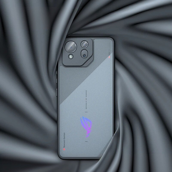 Carcasă pentru ASUS ROG Phone 8 Pro, Fusion Hybrid, cu protecție pentru camera foto, mat / negru