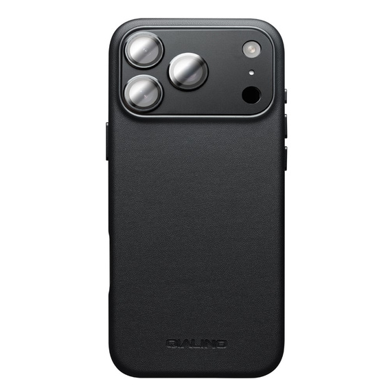 Carcasă QIALINO pentru iPhone 17 Pro, pentru MagSafe, cu protecție pentru cameră, negru