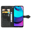 Cu clapetă pentru Motorola Moto E20/E30/E40, Mandala, negru