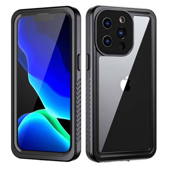 Husă impermeabilă IP68 pentru iPhone 13 Pro, negru