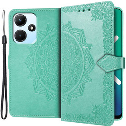 Cu clapetă pentru Infinix Hot 30i, Mandala, verde