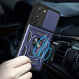 Husă blindată pentru Samsung Galaxy S23, CamShield Slide, albastru închis