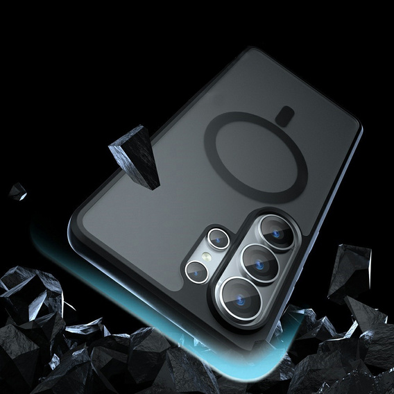 Husă mată pentru MagSafe pentru Samsung Galaxy S26 Ultra, negru