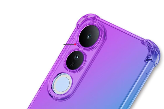 Husa pentru Vivo V50 Lite 4G / 5G, Gradient Dropproof, Violet / albastru