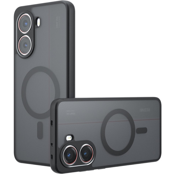 Husă pentru Xiaomi Poco X7 Pro 5G, pentru MagSafe, ERBORD Matt Case, negru