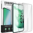 2x sticlă călită pentru Samsung Galaxy S22+ Plus, ERBORD 9H Hard Glass pe ecran
