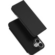 Husă Dux Ducis pentru iPhone 17, Skin Pro, cu clapetă, cu slot pentru carduri, negru