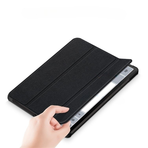 Husă pentru Samsung Galaxy Tab S9 Plus, Smartcase cu spațiu pentru stylus, negru