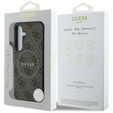 GUESS Huse pentru Samsung Galaxy S25, 4G Ring Classic Logo, maro