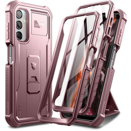 Husă blindată pentru Samsung Galaxy A25, Dexnor Full Body (Two Frames), roz