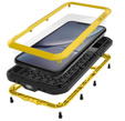 Love Mei Huse pentru iPhone 11, armored with glass, galben / negru