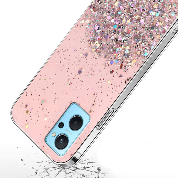 Huse pentru Realme 9i / Oppo A96, Glittery, roz
