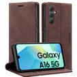 Husă pentru Samsung Galaxy A16, ERBORD Vintage, portofel cu clapetă, cafea