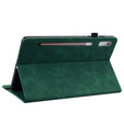 Huse pentru Lenovo Tab P11 Pro Gen 2, Wallet Pen Slot, verde