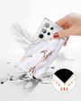 Huse pentru Samsung Galaxy S22 Ultra, Suritch Full Body Marble, alb