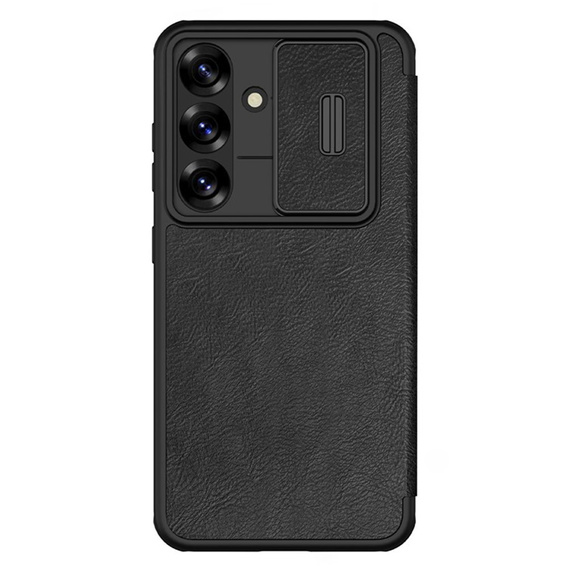NILLKIN flip case NILLKIN pentru Samsung Galaxy A56, CamShield Qin Pro, piele, negru
