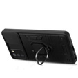 Husă pentru Samsung Galaxy A03s, KickStand Camera Lens, albastru
