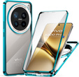 Husa pentru Vivo X200 Pro 5G, Magnetic Dual Glass, albastru