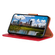 Cu clapetă pentru Samsung Galaxy S25 Edge, Crazy Horse Wallet, roșu