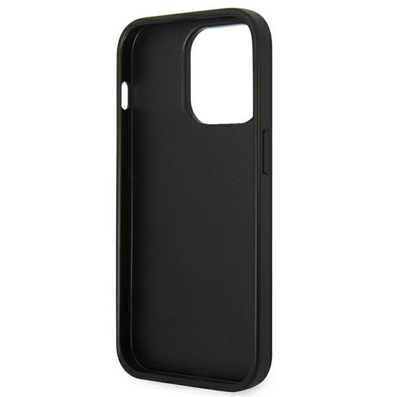 Karl Lagerfeld Huse pentru iPhone 14 Pro Max, Saffiano Karl's Head Patch, de argint