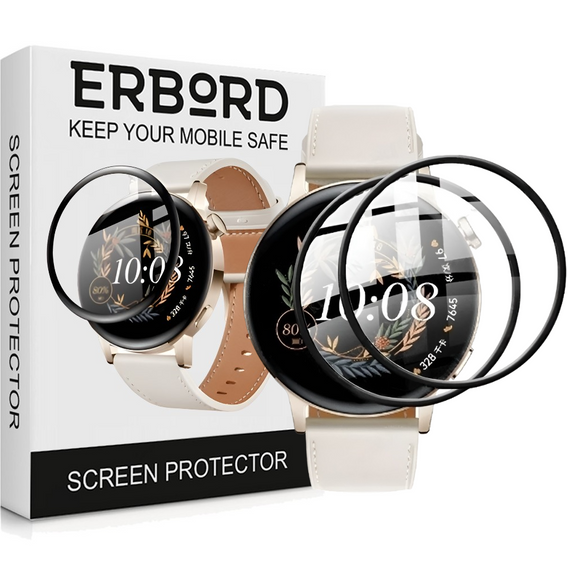2x ERBORD Hybrid Glass pentru Huawei Watch GT 3 42mm