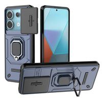 Husă pentru Xiaomi Redmi Note 13 Pro 5G, KickStand Camera Lens, albastru