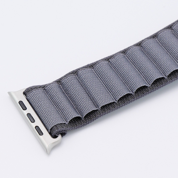 Curea din nailon pentru Apple Watch 1/2/3/4/5/6/7/8/SE/ULTRA 42/44/45/49mm, gri