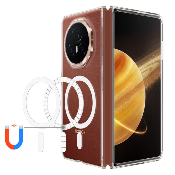 Husă pentru Honor Magic V3 5G, Fusion Hybrid Case, pentru MagSafe, transparentă