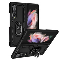 Husă blindată pentru Samsung Galaxy Z Fold3 5G, Nox Case Ring, negru