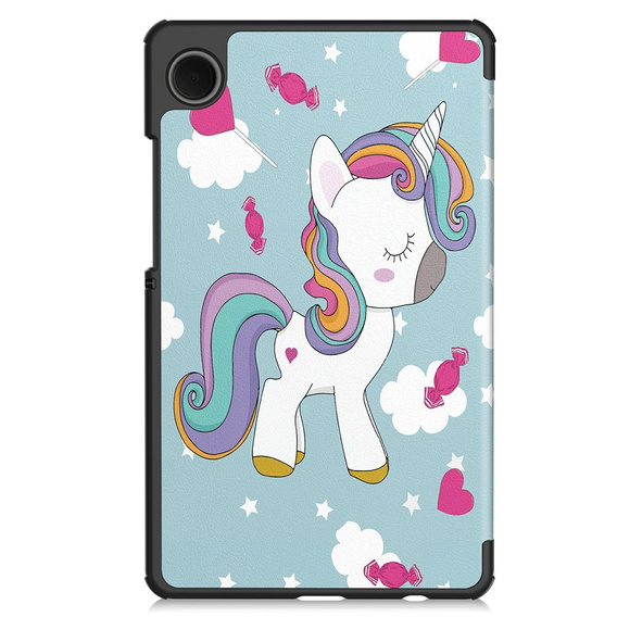 Husă inteligentă cu imprimeu pentru Samsung Galaxy Tab A11/A9