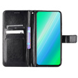 Husa cu clapetă pentru Realme 10 4G, Split Leather, negru