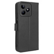 Cu clapetă pentru Realme Note 50, Wallet Smart Magnet, negru