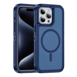 Carcasă cu ramă pentru iPhone 15 Pro Max, pentru MagSafe, albastru