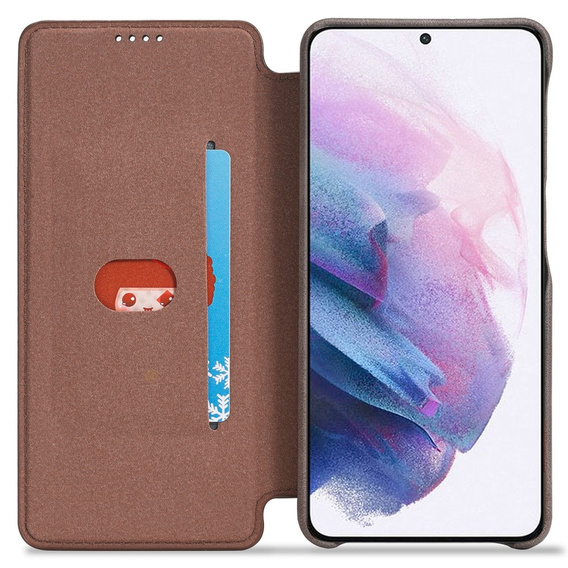 Cu clapetă pentru Samsung Galaxy S22+ Plus 5G, LC.IMEEKE, cafea