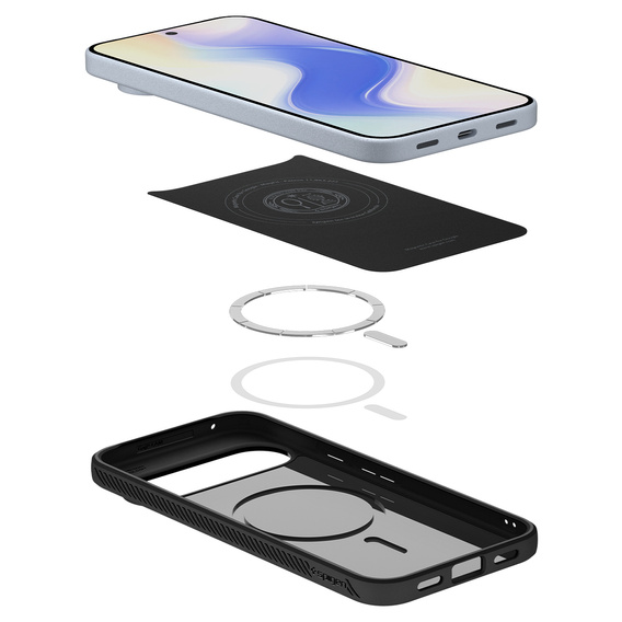 Carcasă Spigen Liquid Air MagSafe pentru Google Pixel 10 Pro XL, negru mat