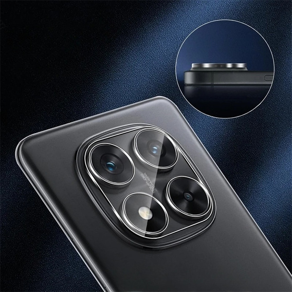 Sticlă temperată pentru camera foto pentru Xiaomi Redmi Note 14 Pro, transparentă