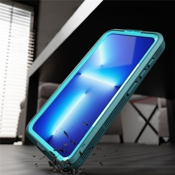 Husă impermeabilă pentru Samsung Galaxy S24, Redpepper, pentru MagSafe, albastru